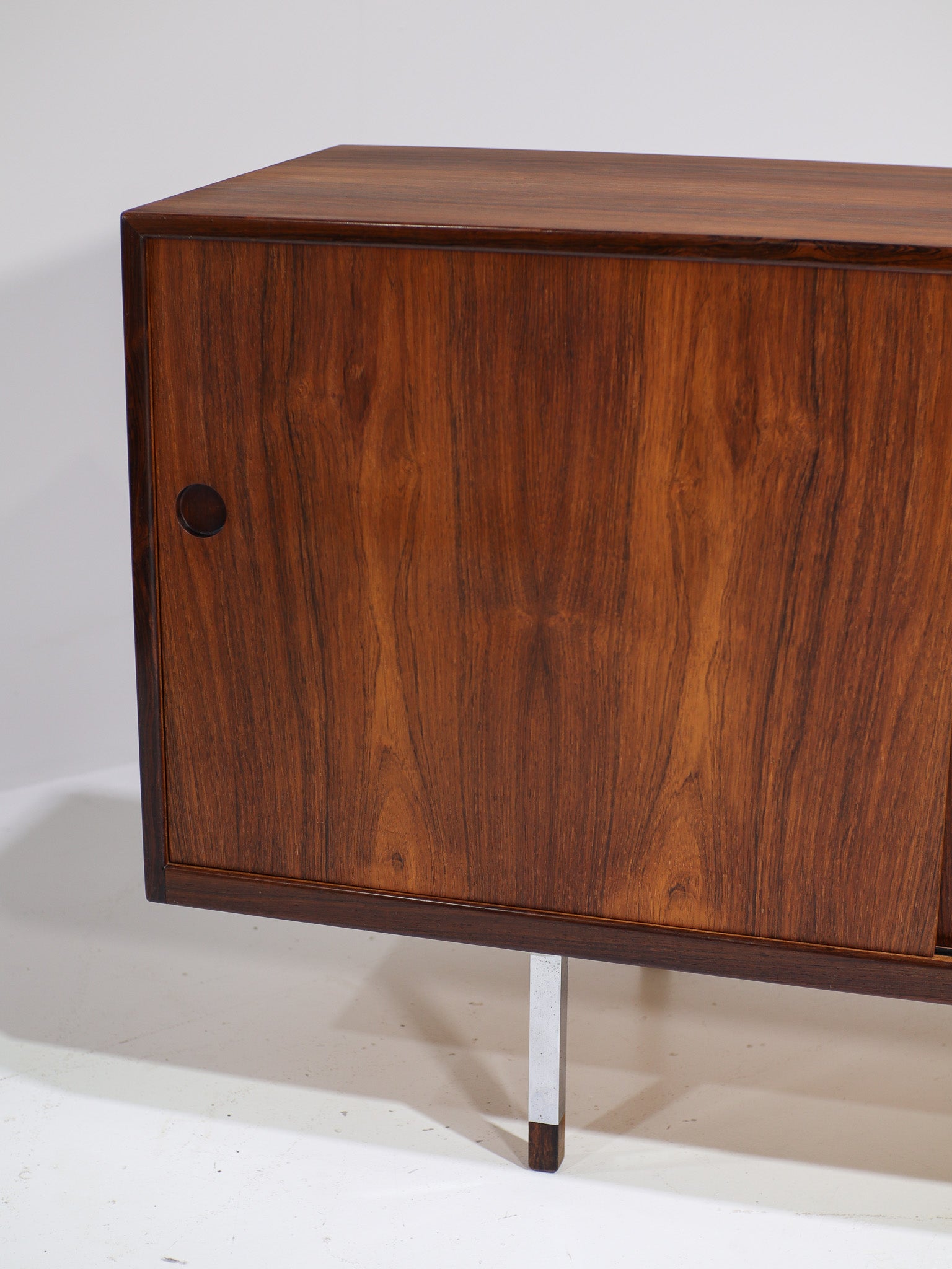 Danish_Rosewood_Lowboard_Sideboard_with_Chrome_Legs,_1960s