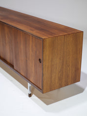 Danish_Rosewood_Lowboard_Sideboard_with_Chrome_Legs,_1960s