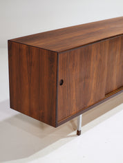Danish_Rosewood_Lowboard_Sideboard_with_Chrome_Legs,_1960s