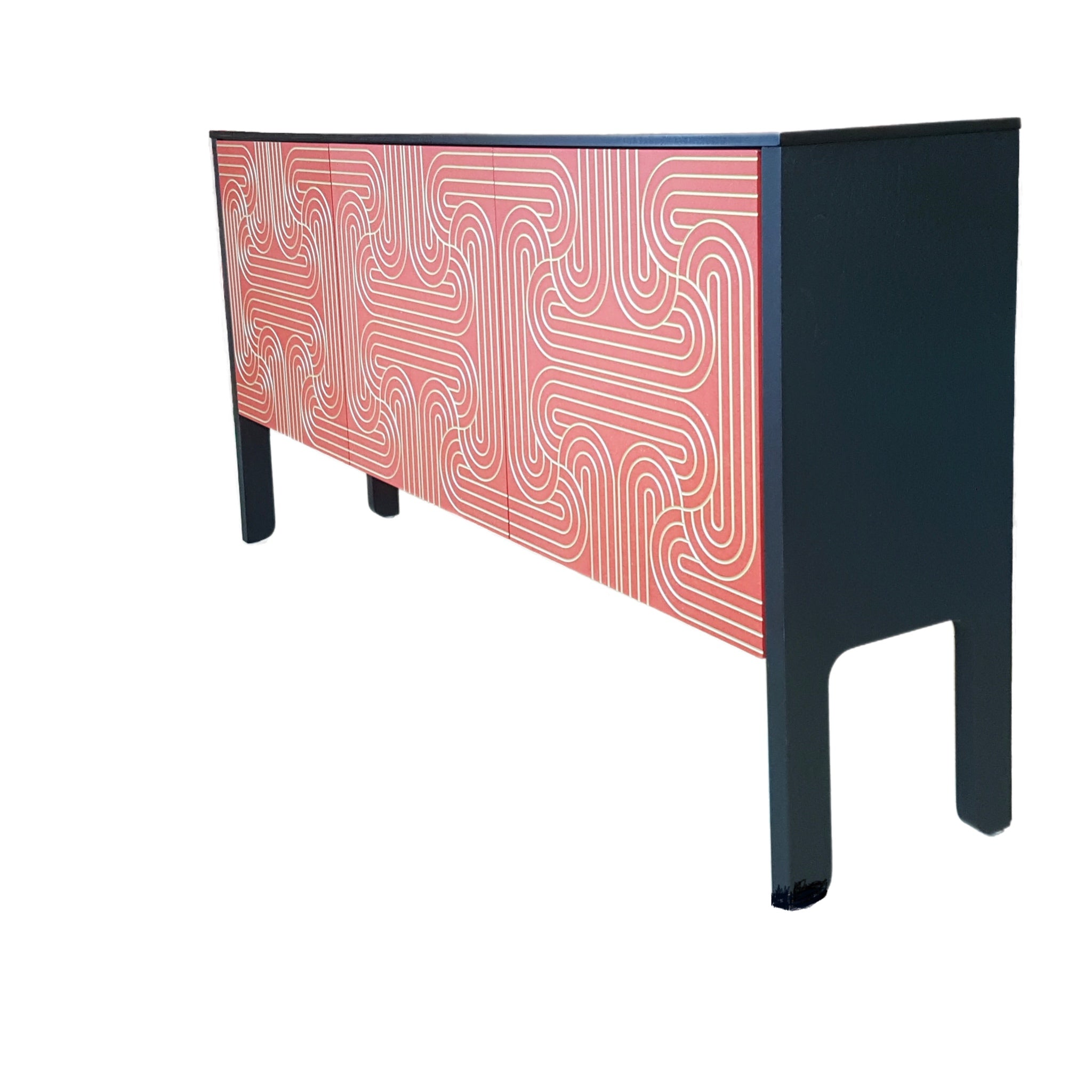 Loop_Sideboard_3_door_in_Red