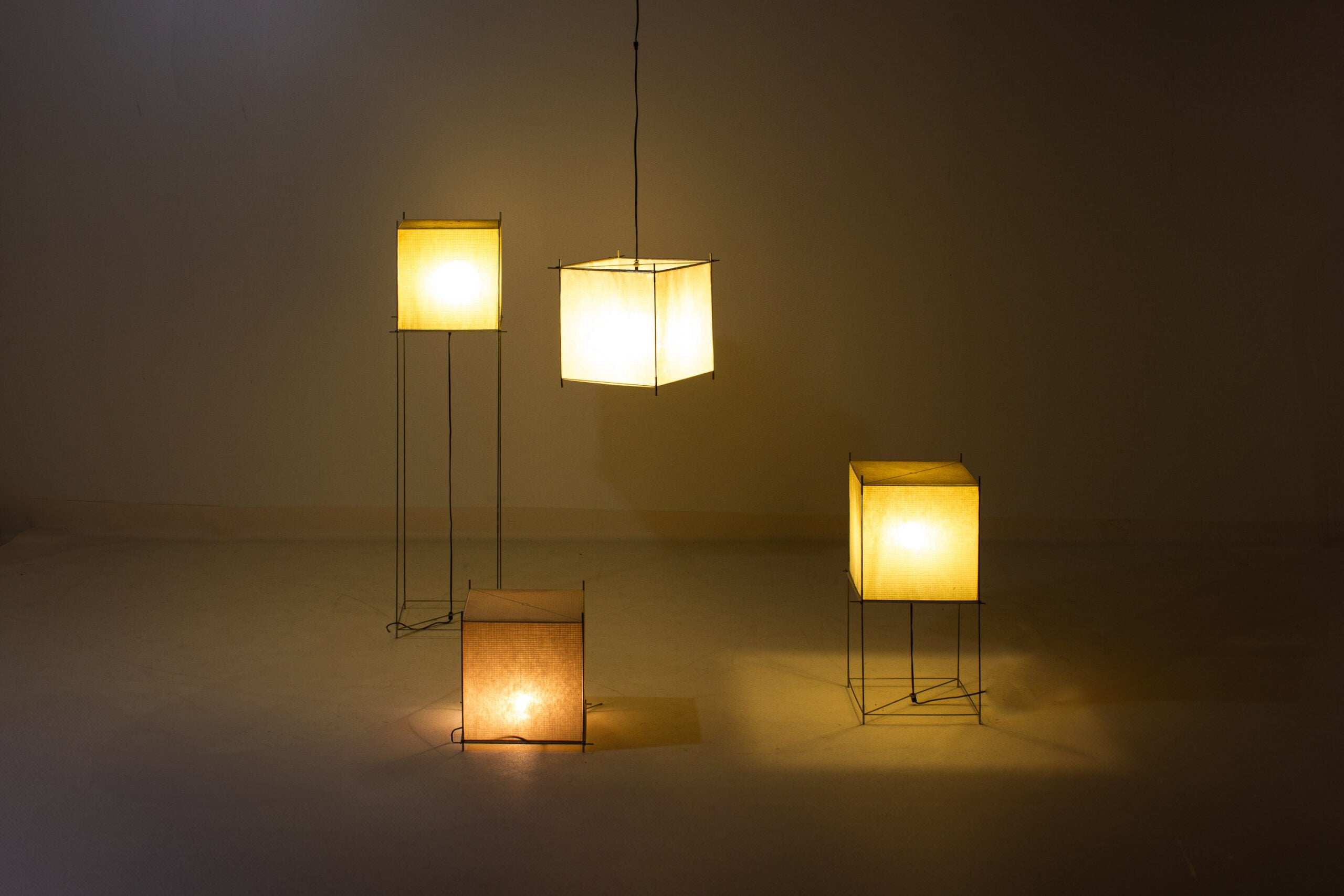 Set_of_Lotek_Lighting_Ensemble_by_Benno_Premsela_for_Hollands_Licht,_1980s