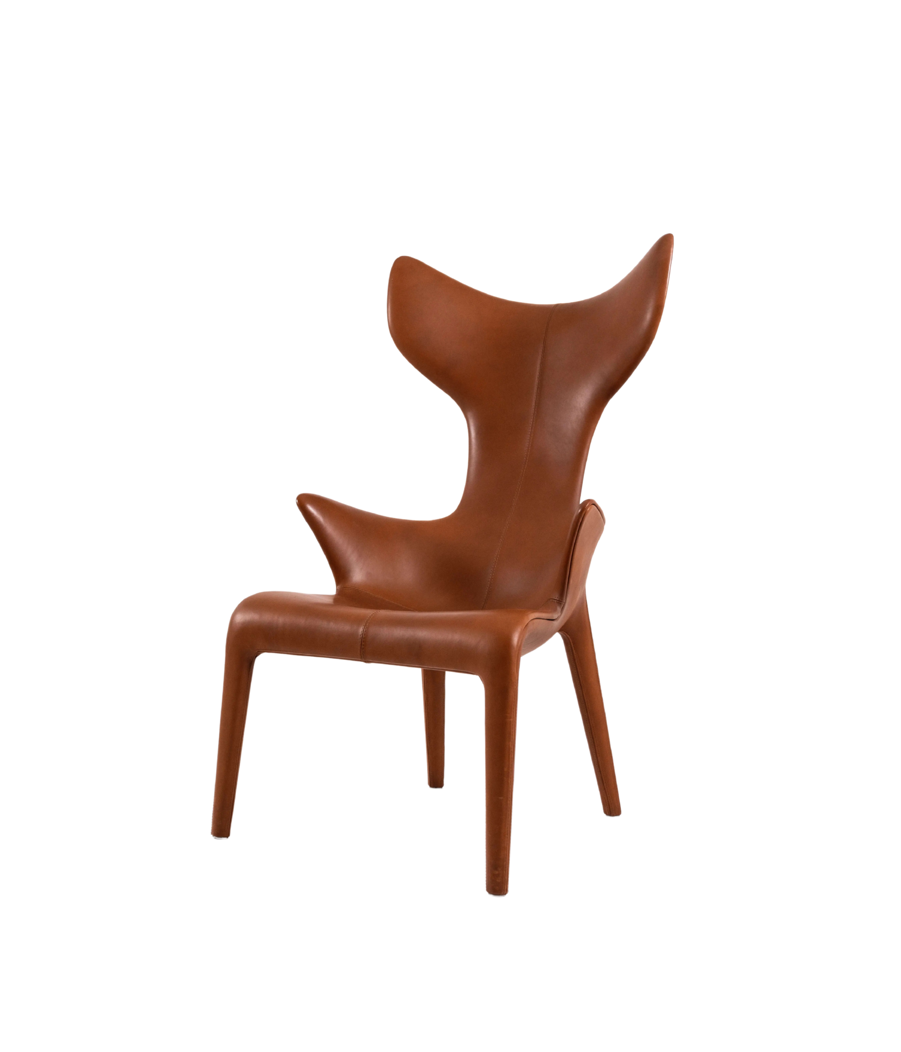 'Lou_Read'_Leather_Lounge_Chair_by_Philippe_Starck_for_Driade