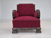 Lounge_Armchair,_Upholstery_&_Wood_Frame,_1950s_Denmark
