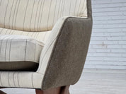 Lounge_Chair_by_Illum_Wikkelsø,_Upholstery_&_Beech_Wood_Frame,_1970s_Denmark