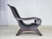 Set_of_Scandinavian_Leather_Armchair_and_Ottoman,_1970s,_Denmark_Design