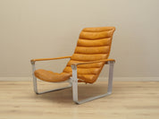 Lounge_chair,_Ilmari_Lappalainen_for_Asko,_Metal_and_Leather,_1960s,_Finland