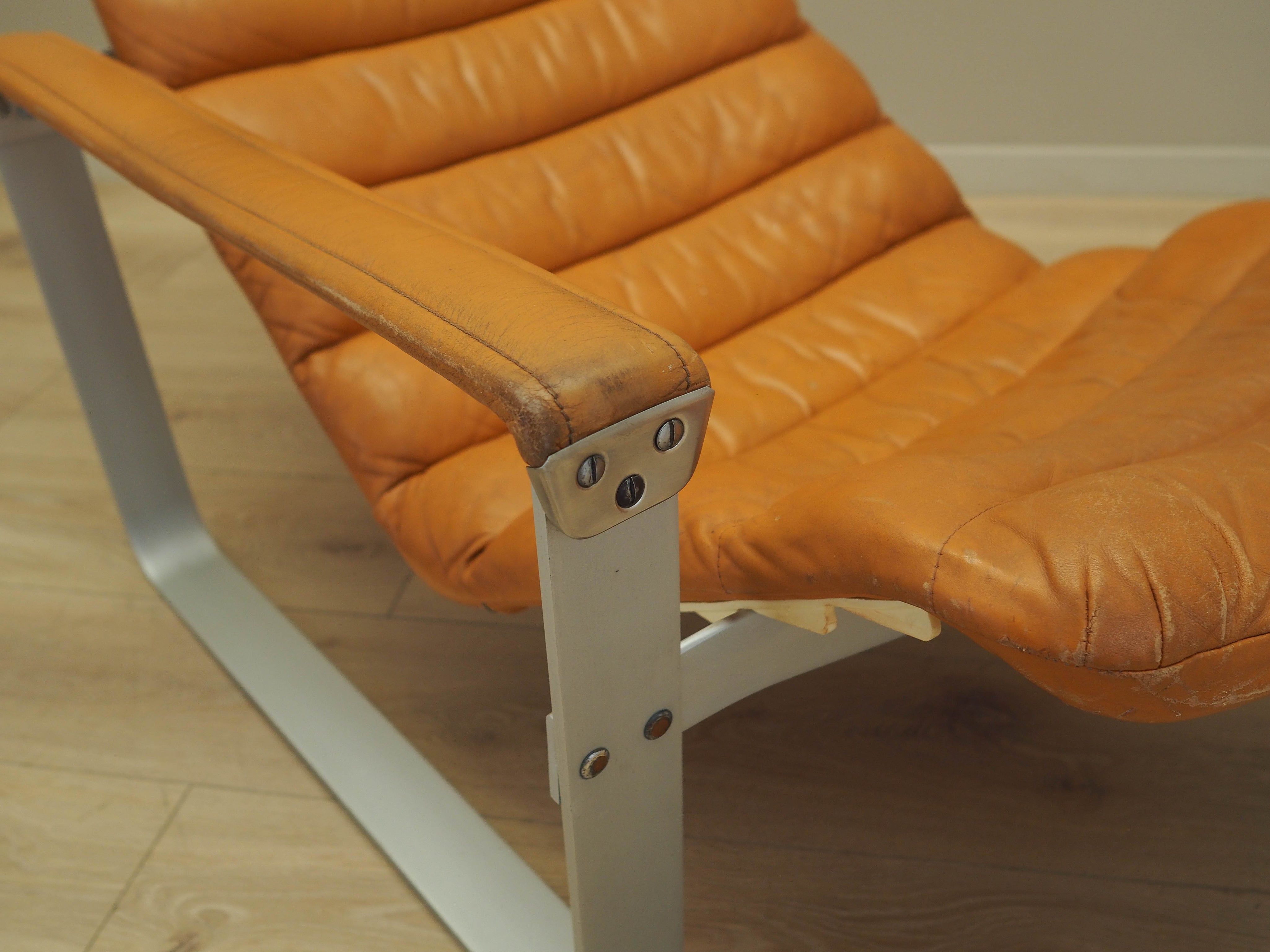 Lounge_chair,_Ilmari_Lappalainen_for_Asko,_Metal_and_Leather,_1960s,_Finland