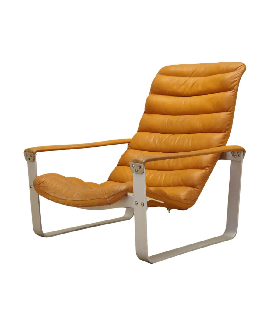 Lounge_chair,_Ilmari_Lappalainen_for_Asko,_Metal_and_Leather,_1960s,_Finland