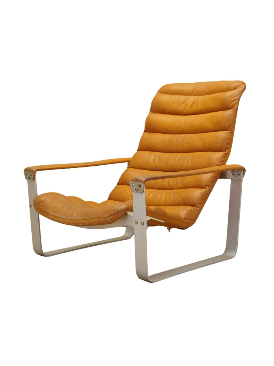 Lounge_chair,_Ilmari_Lappalainen_for_Asko,_Metal_and_Leather,_1960s,_Finland