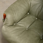 Set_of_Brazilian_Style_Oak_Lounge_Chair_and_Ottoman_in_Sage_Green_Leather,_1970s
