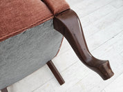 Lounge_Chair,_Salmon_Pink_Velour_&_Ash_Wood,_1960s_Denmark