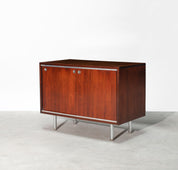 Low_credenza_in_rosewood_with_sliding_doors_by_George_Nelson_for_Herman_Miller
