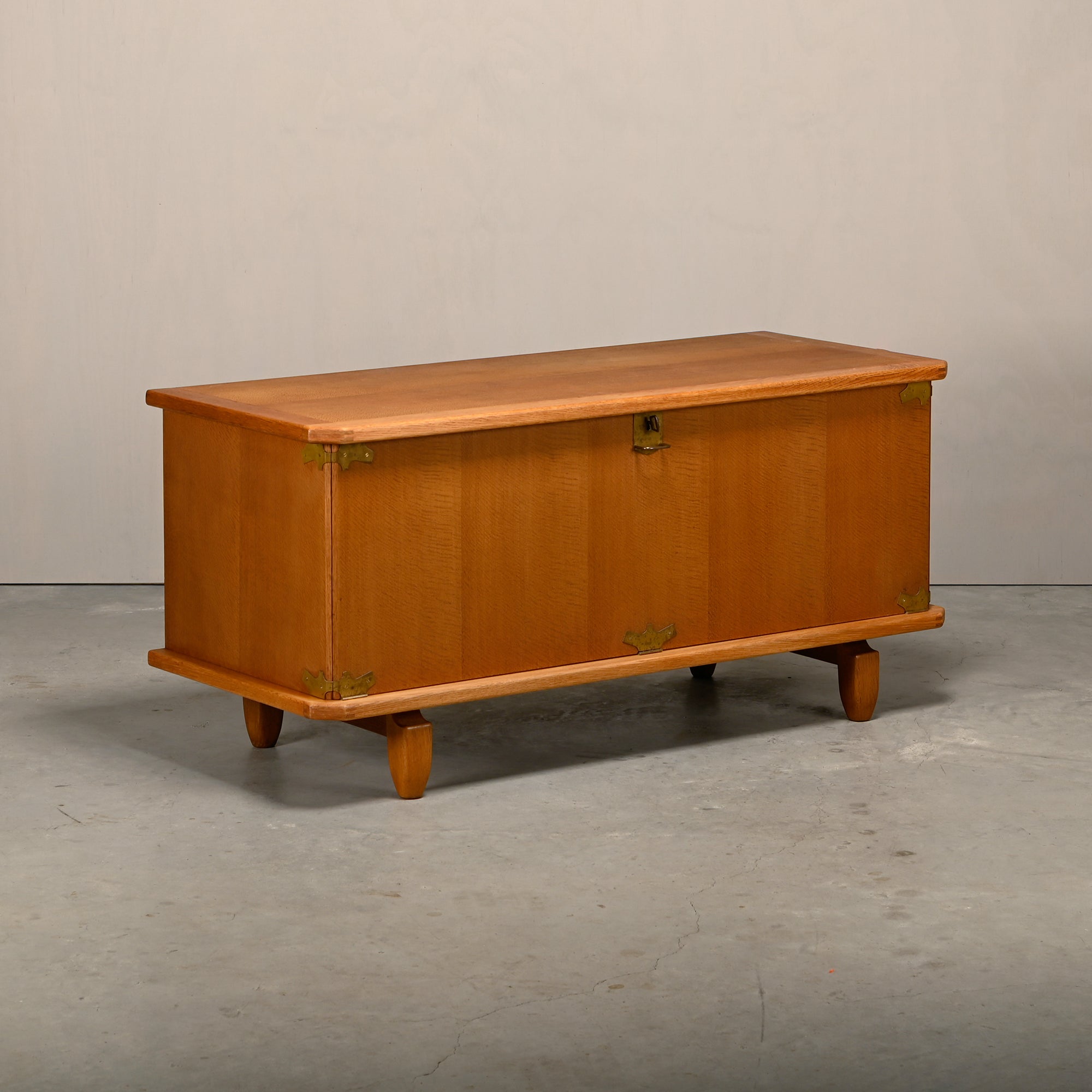 Henning_Kjærnulf_Oak_Brutalist_Sideboard_for_EG_Møbler,_Denmark_1960s