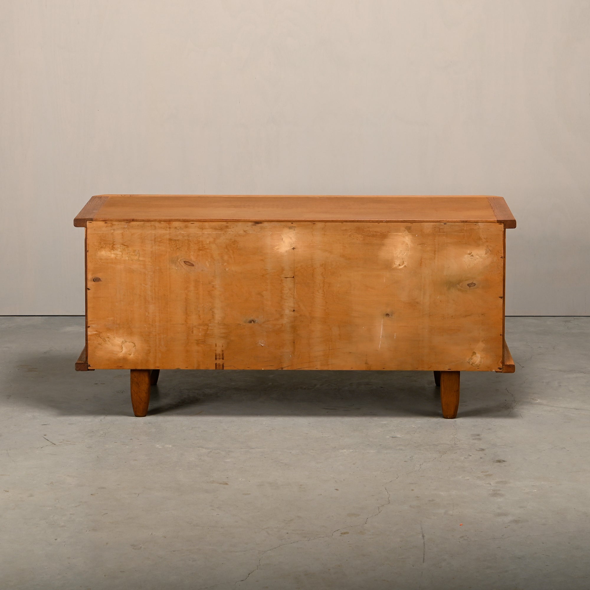 Henning_Kjærnulf_Oak_Brutalist_Sideboard_for_EG_Møbler,_Denmark_1960s