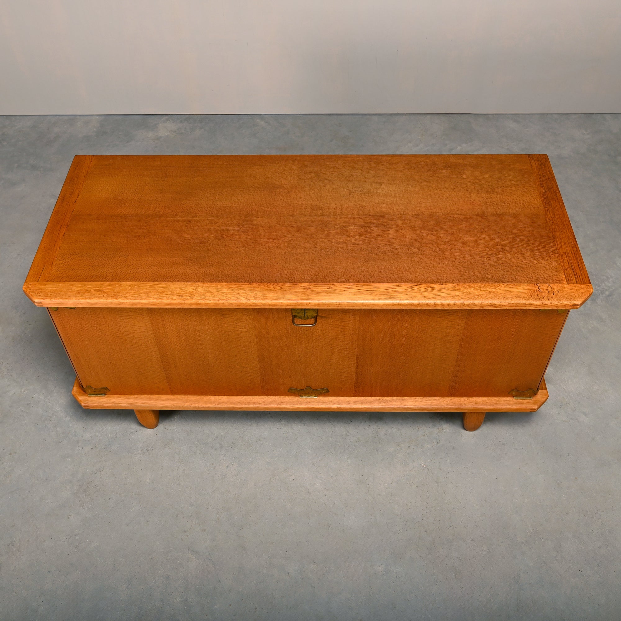 Henning_Kjærnulf_Oak_Brutalist_Sideboard_for_EG_Møbler,_Denmark_1960s