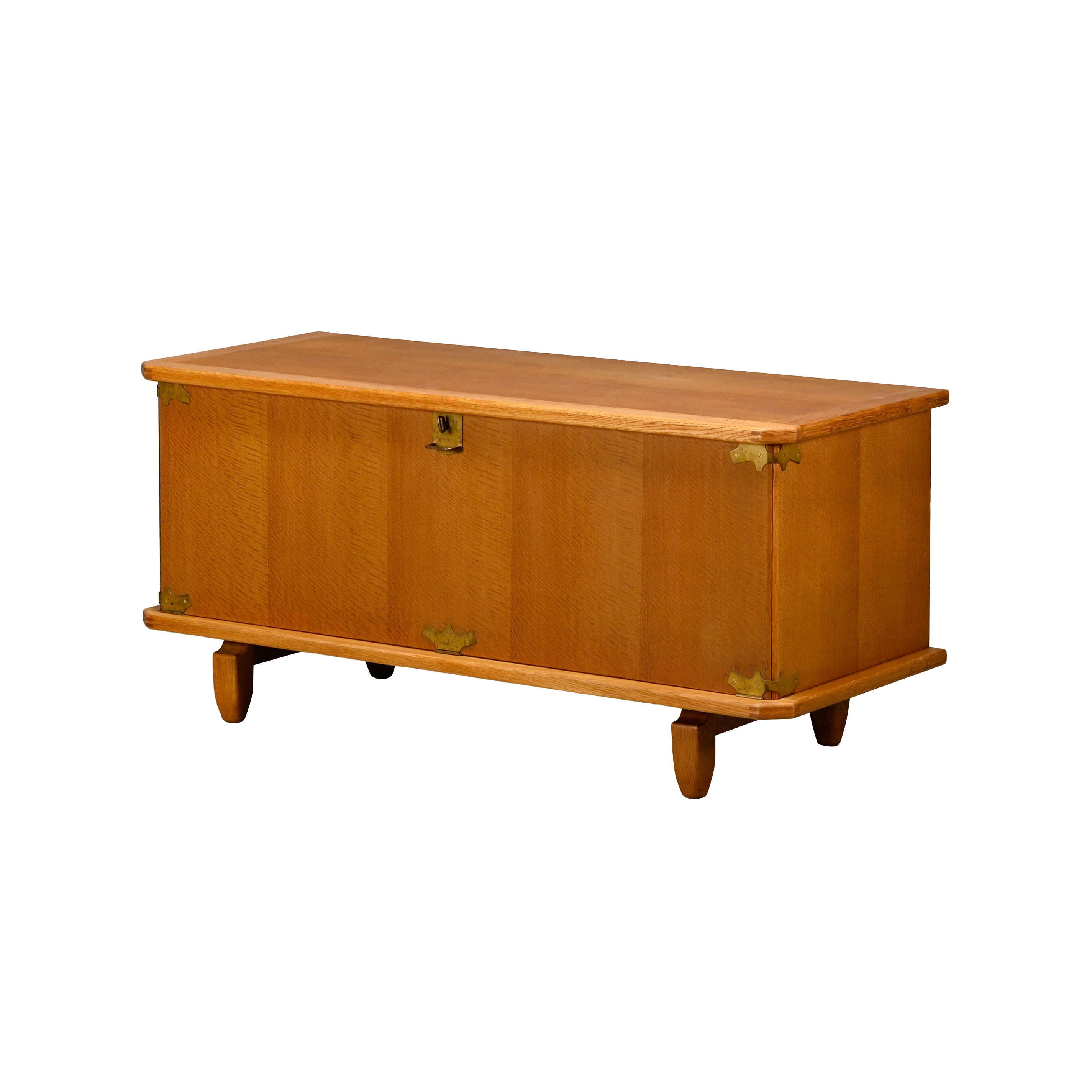Henning_Kjærnulf_Oak_Brutalist_Sideboard_for_EG_Møbler,_Denmark_1960s