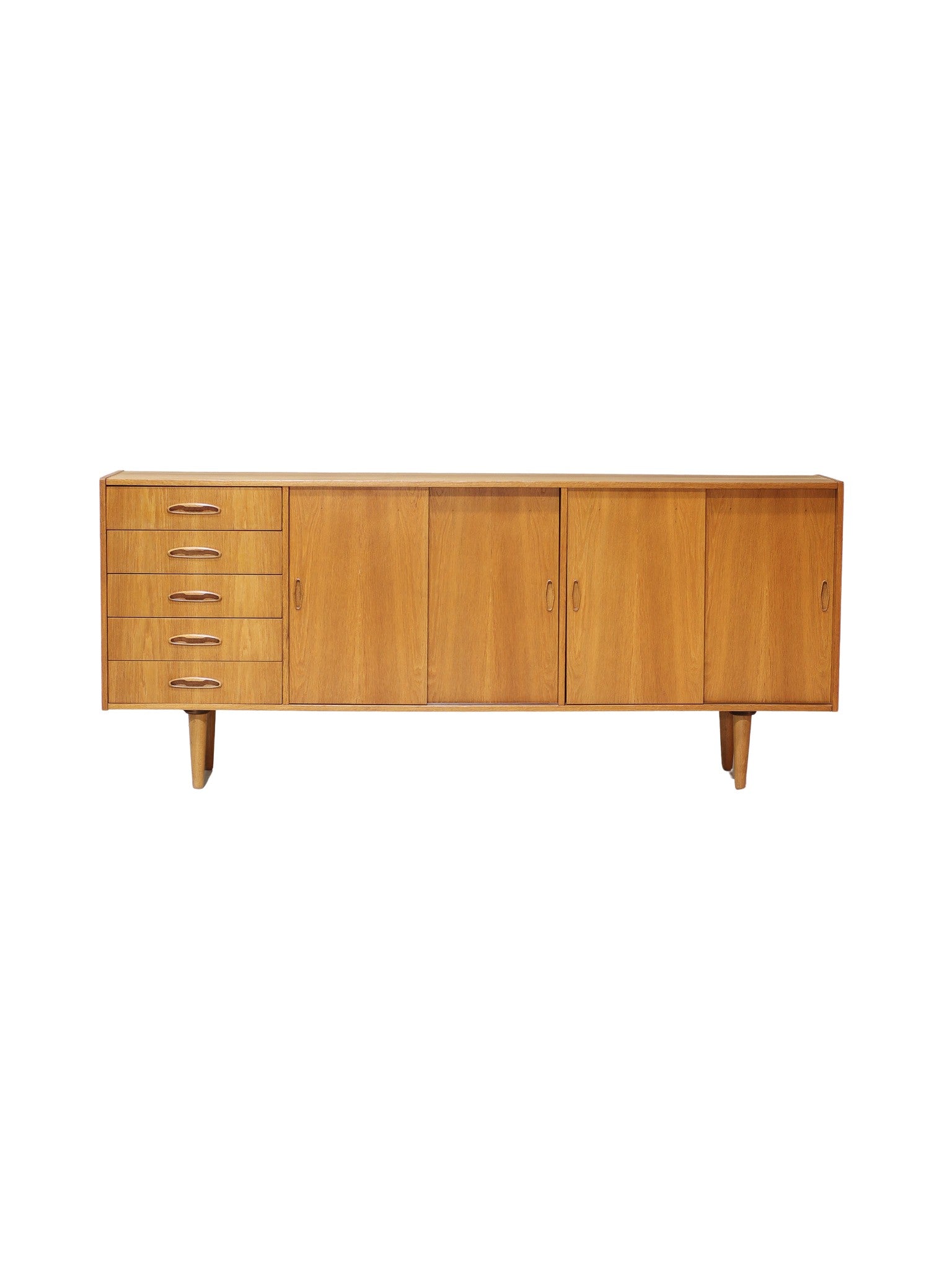 Lowboard_sideboard_Danish_vintage_oak_1960s