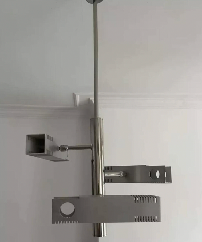 Henri_Mathieu_Chrome_and_Brushed_Metal_Chandelier,_France,_1960s