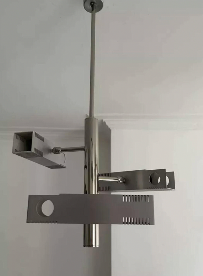 Henri_Mathieu_Chrome_and_Brushed_Metal_Chandelier,_France,_1960s