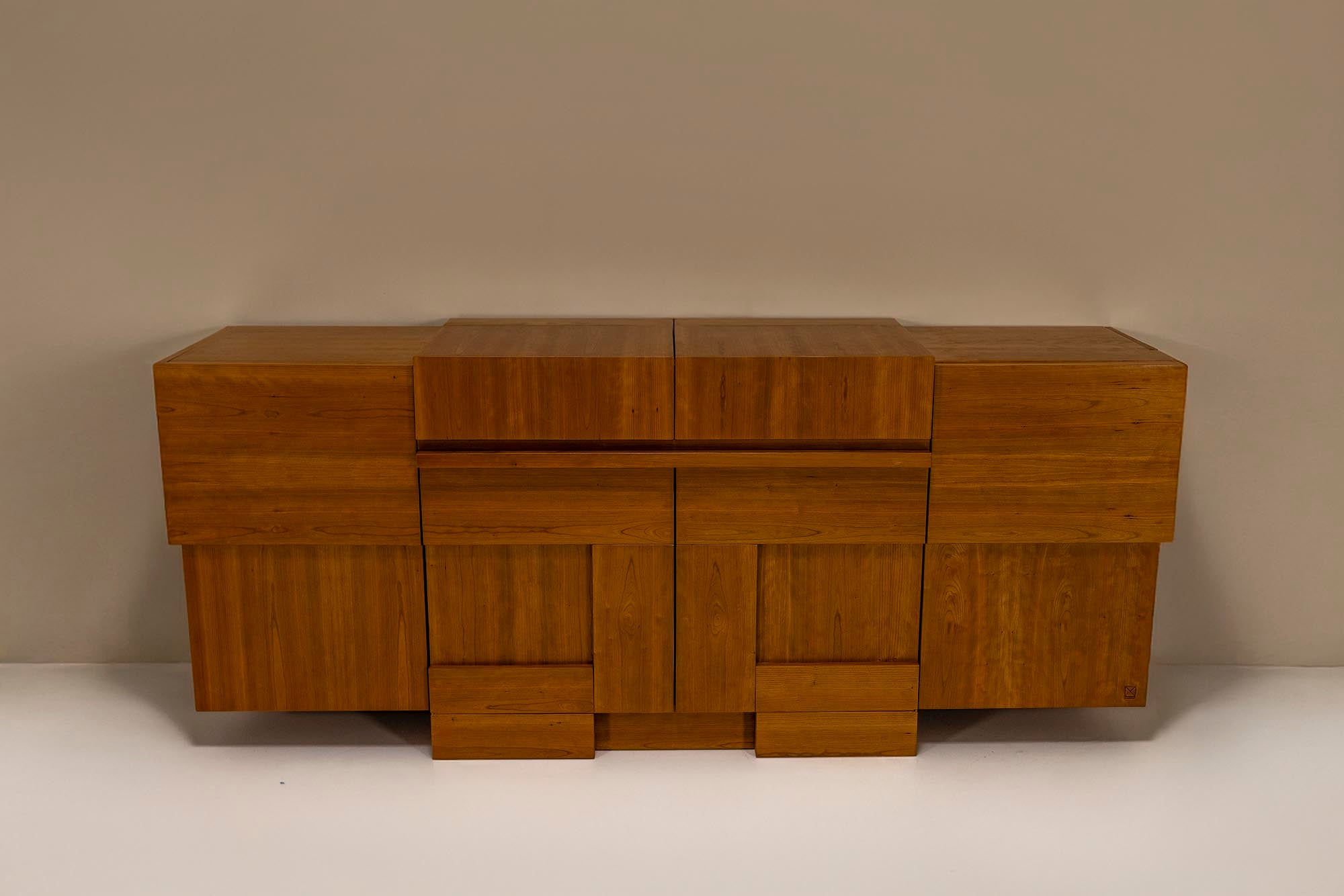 'Madia'_Credenza_by_Ferdinando_Meccani_in_Cherry_Wood,_Italy_1988