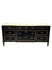 Maison_Jansen_Hollywood_Regency_Commode,_Black_Wood_&_Marble,_1940s_France