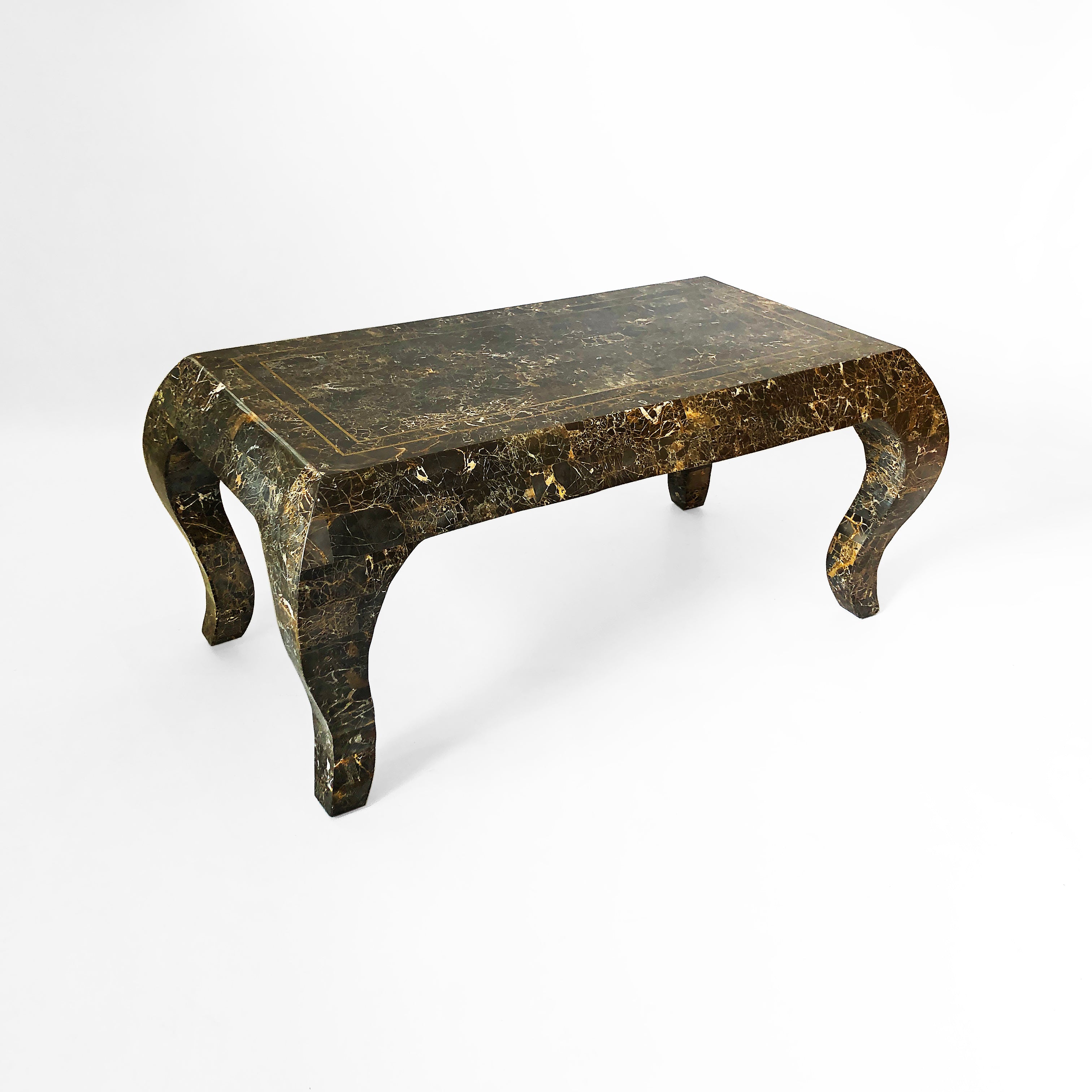 Maitland_Smith_Tessellated_Marble_Coffee_Table_1980s_Vintage_USA_Rare_Emperador_1970s