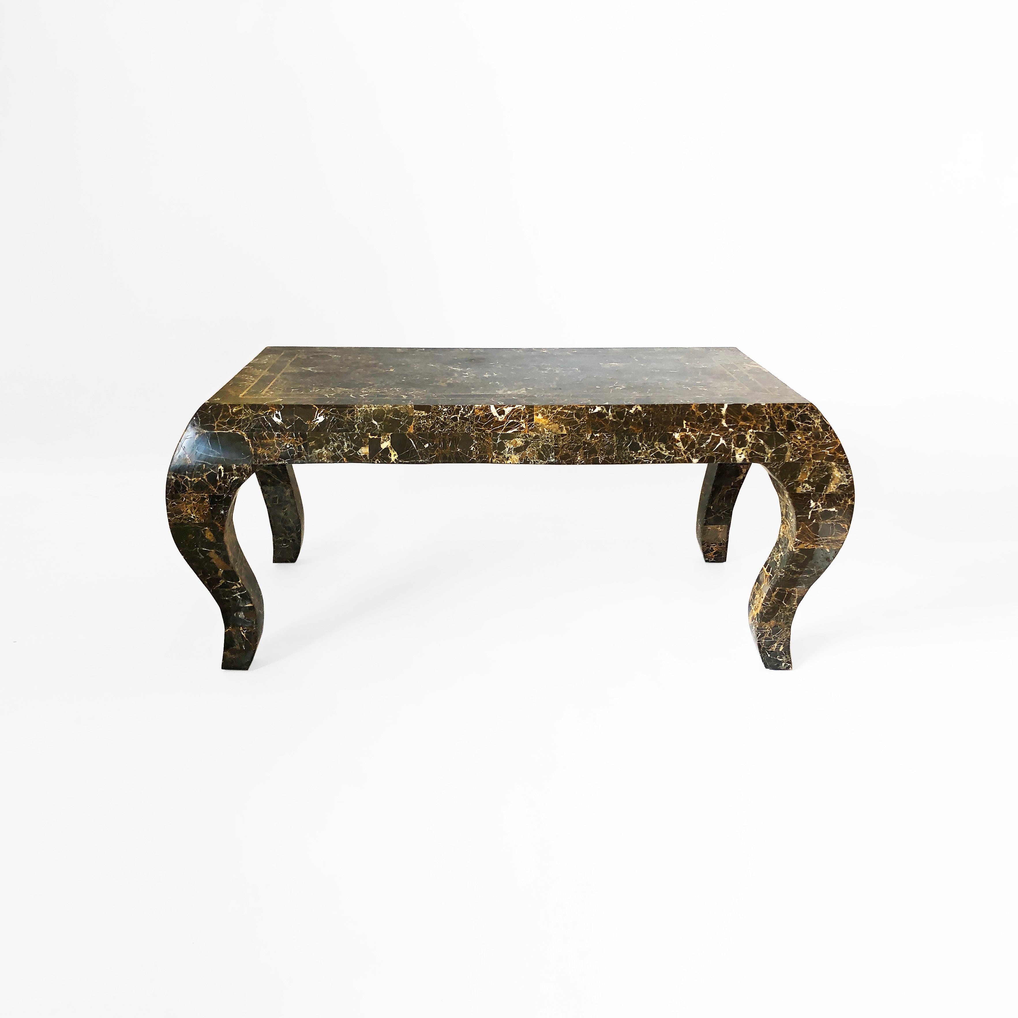 Maitland_Smith_Tessellated_Marble_Coffee_Table_1980s_Vintage_USA_Rare_Emperador_1970s