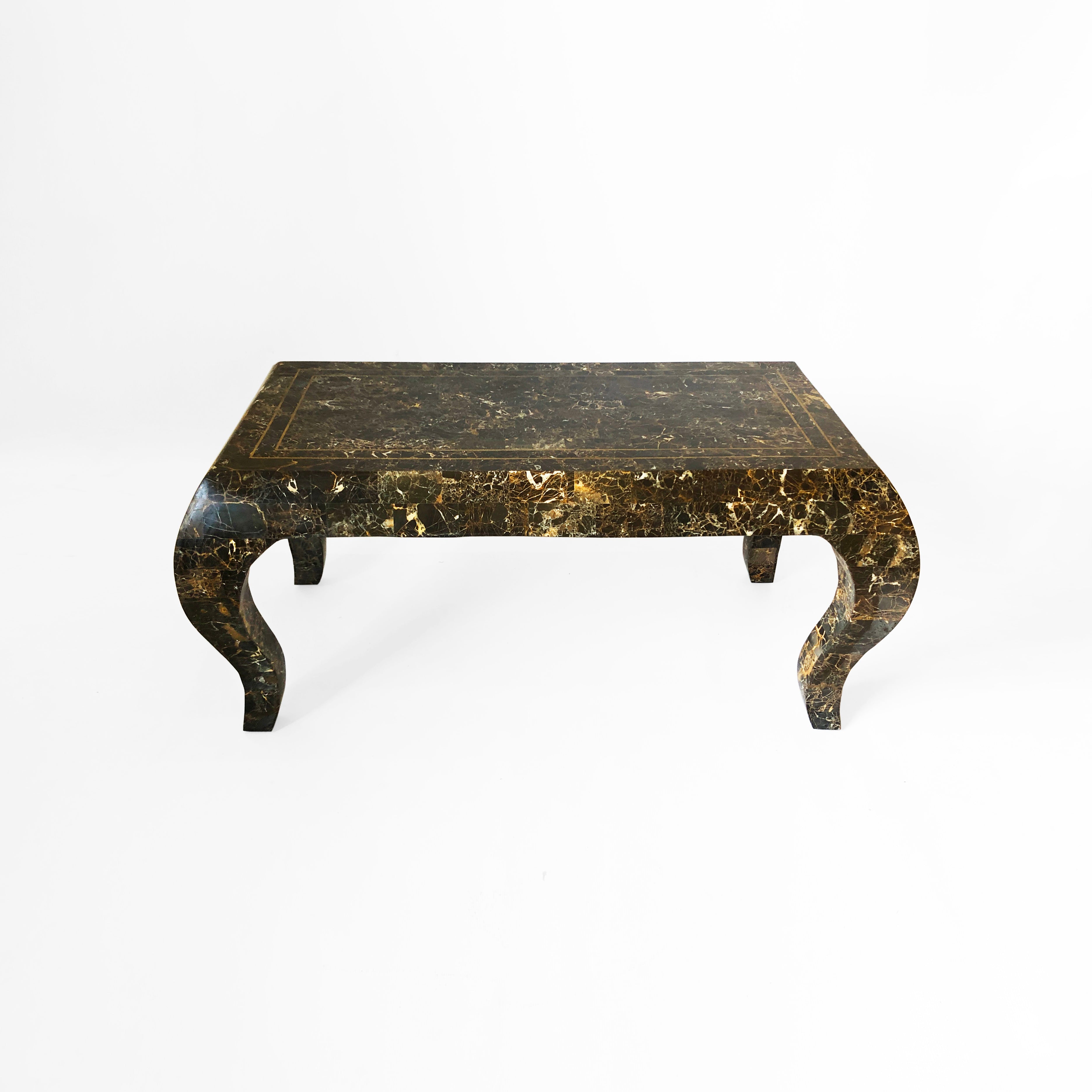 Maitland_Smith_Tessellated_Marble_Coffee_Table_1980s_Vintage_USA_Rare_Emperador_1970s