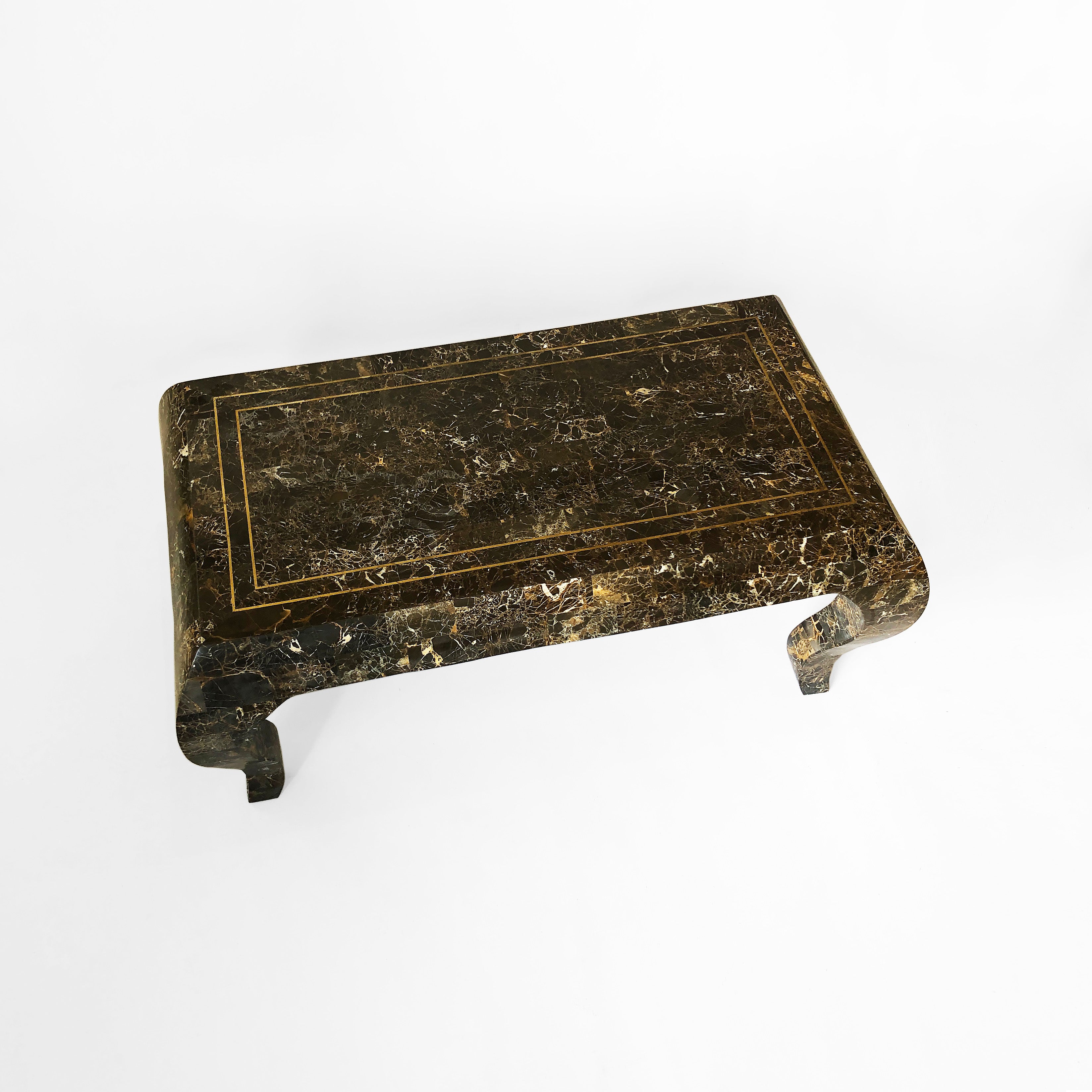 Maitland_Smith_Tessellated_Marble_Coffee_Table_1980s_Vintage_USA_Rare_Emperador_1970s
