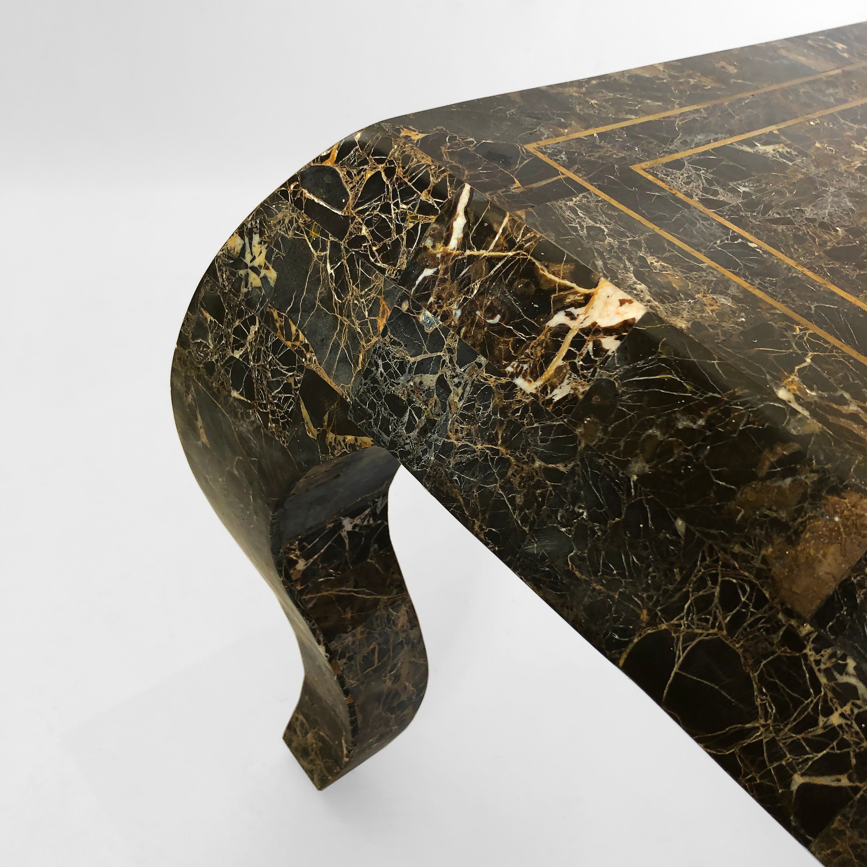 Maitland_Smith_Tessellated_Marble_Coffee_Table_1980s_Vintage_USA_Rare_Emperador_1970s