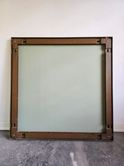 Makio_Hasuike_Space_Age_Wall_Mirror_for_Gorenje_Metalplast_in_Brown_Molded_Plastic,_Yugoslavia,_1970s