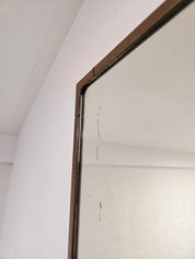 Makio_Hasuike_Space_Age_Wall_Mirror_for_Gorenje_Metalplast_in_Brown_Molded_Plastic,_Yugoslavia,_1970s