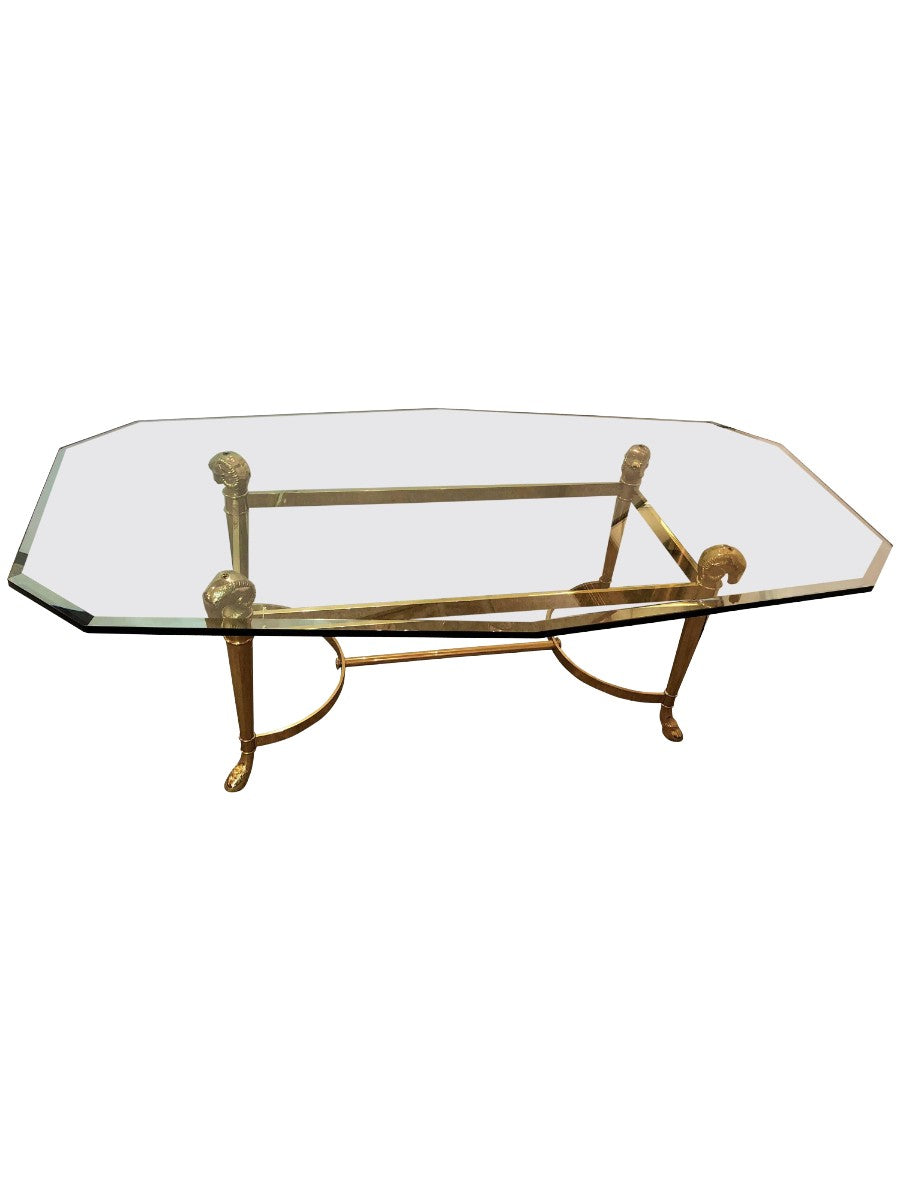 Manner_of_Jansen_Brass_Ram_Head_&_Glass_Coffee_Table_1960s