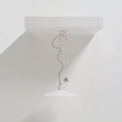 Franco_Bresciani_Manta_Counterweight_Pendant_Lamp_for_iGuzzini_in_Cream_Plastic_and_Chrome,_Italy,_1970s