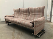 Maralunga_3-Seater_Sofa_by_Vico_Magistretti_for_Cassina,_Original_Pastel_Striped_Fabric,_1970s