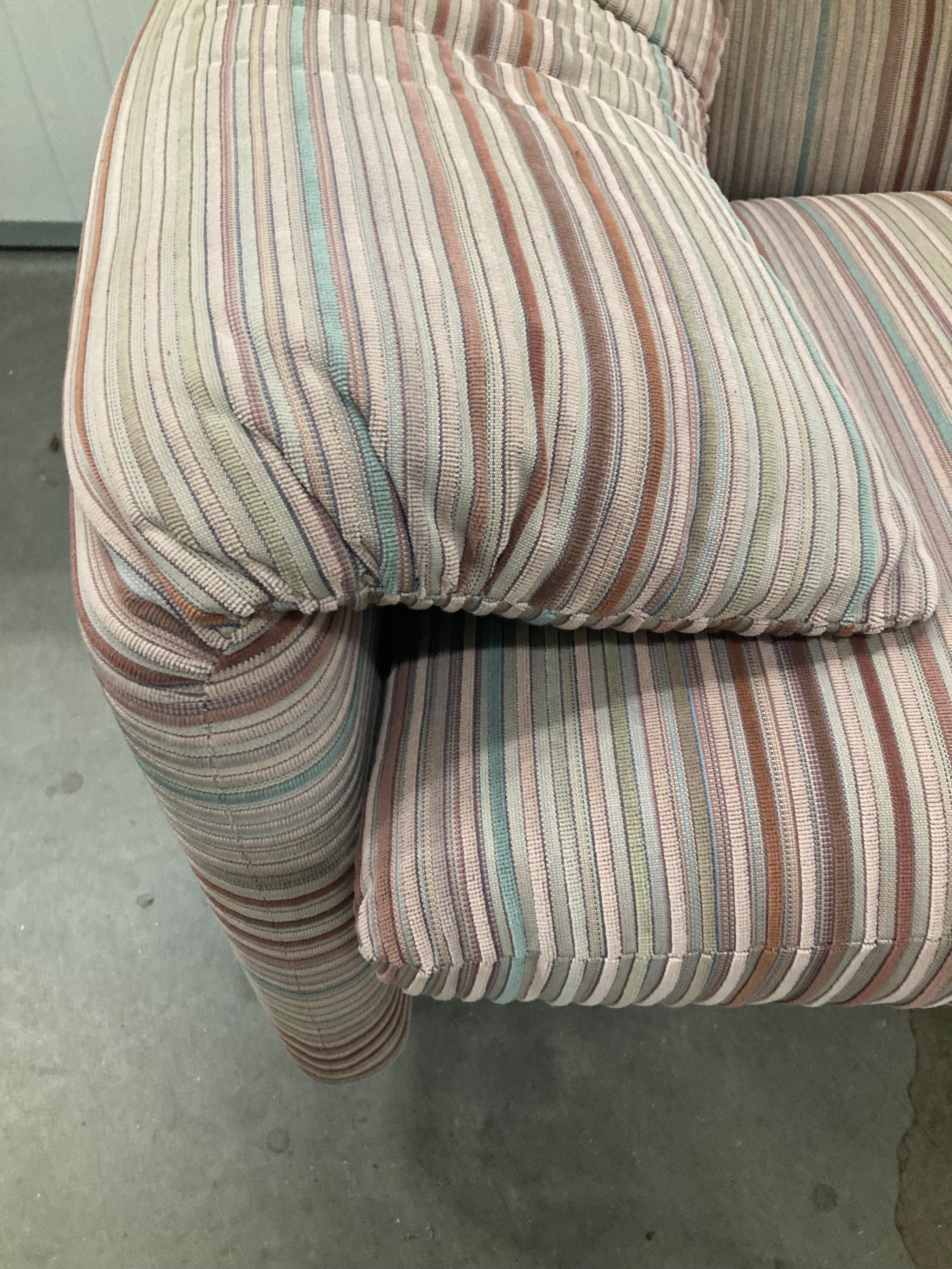 Maralunga_3-Seater_Sofa_by_Vico_Magistretti_for_Cassina,_Original_Pastel_Striped_Fabric,_1970s
