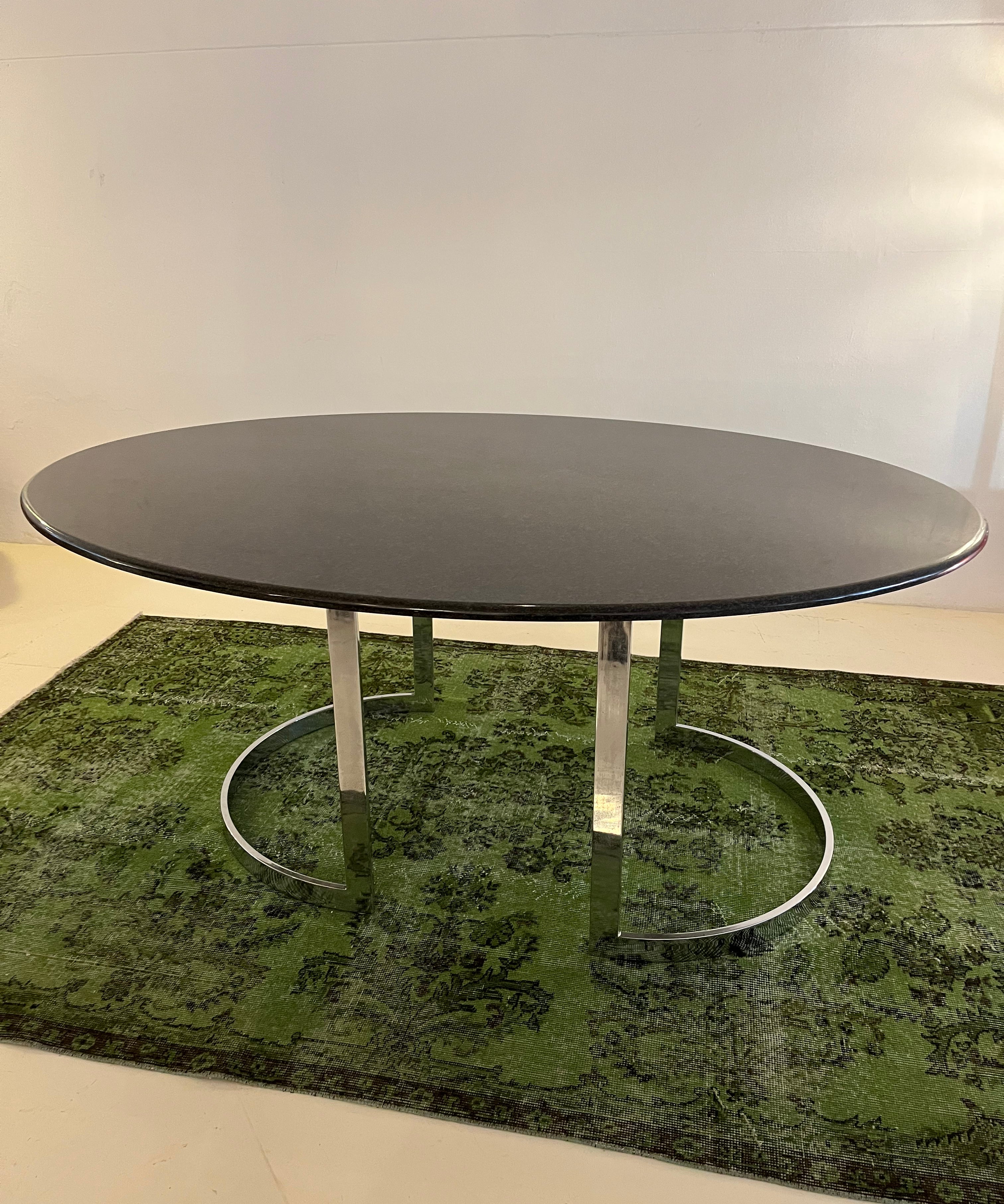 Marble_and_Chromed_Metal_Table_by_Vittorio_Introini