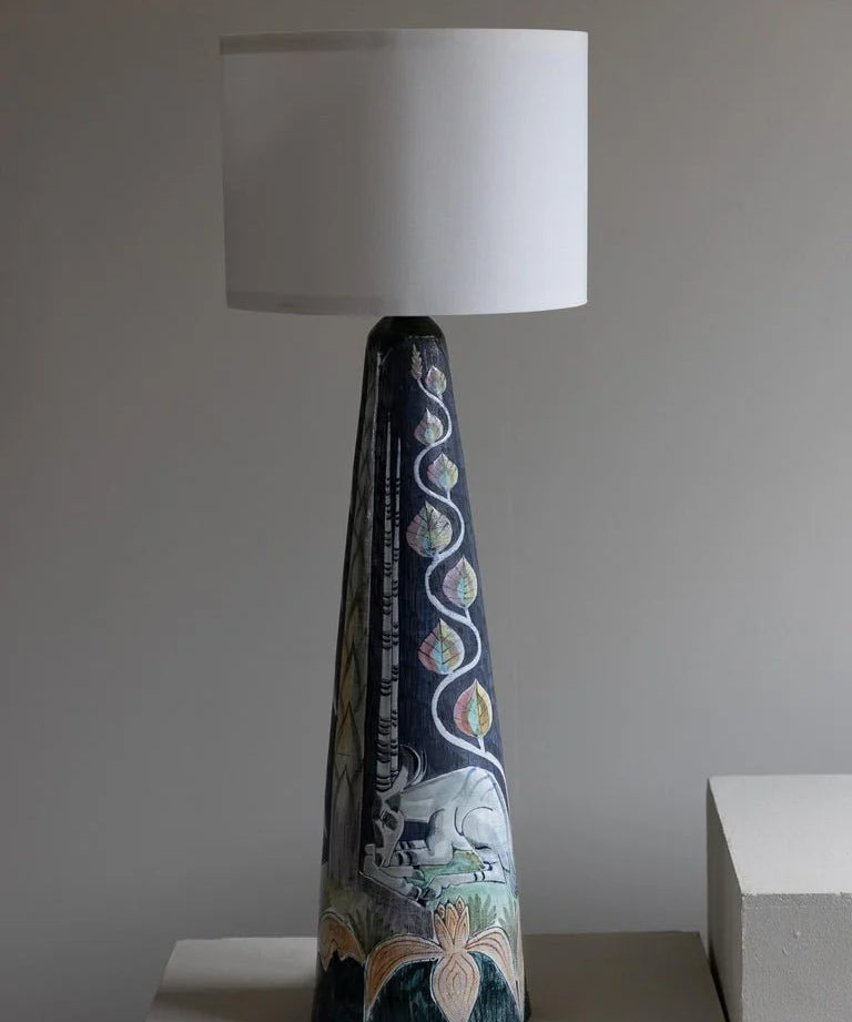 Marian_Zawadzki_Oryx_Unique_Floor_Lamp,_Tilgmans_Ceramics,_Sweden,_Dated_1960