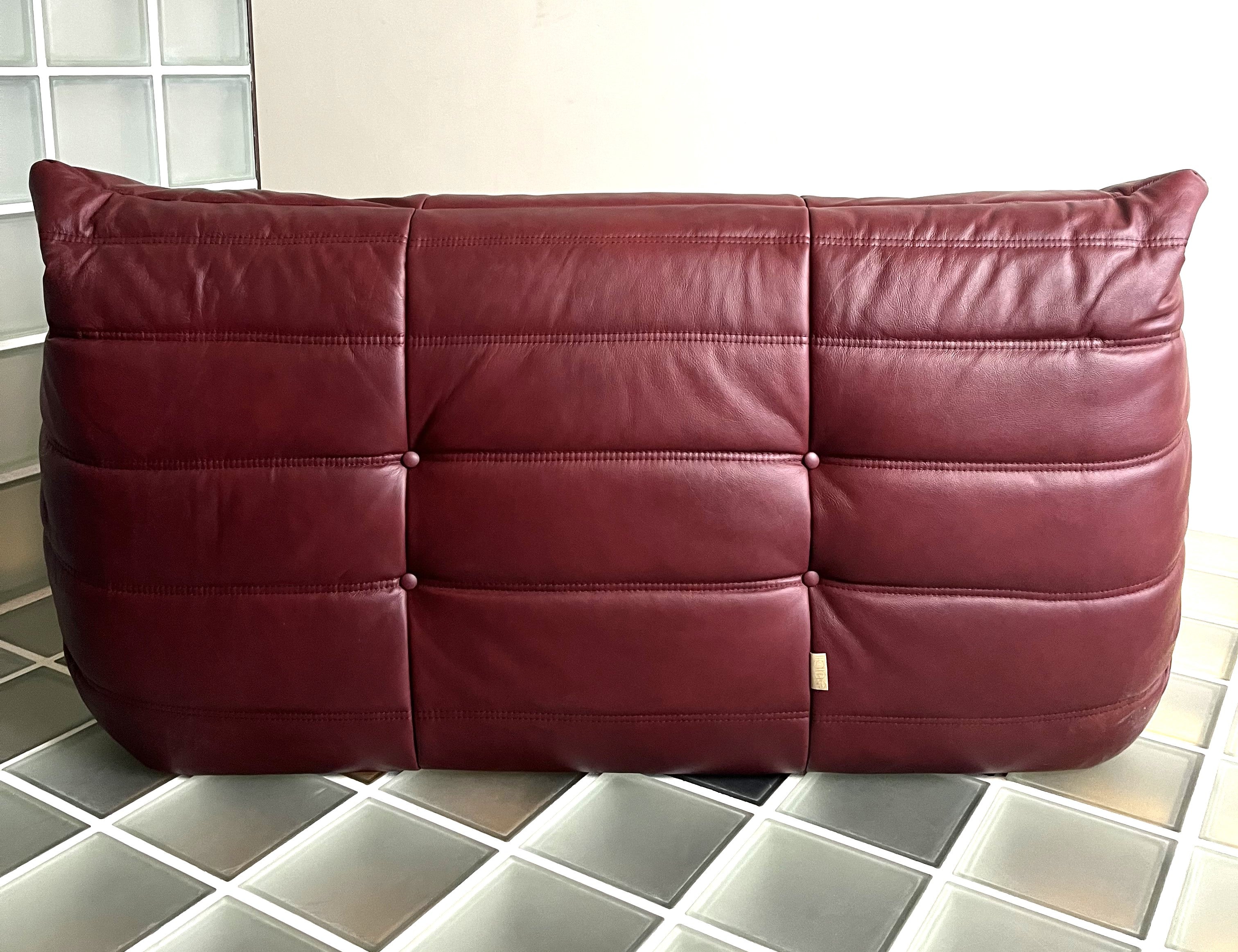Set_of_5_Maroon_Leather_Togo_Sofa_Set_by_Michel_Ducaroy_for_Ligne_Roset
