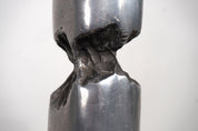 1980s_Brutalist_Brass_and_Aluminum_Sculpture_Candleholder_by_David_Marshall