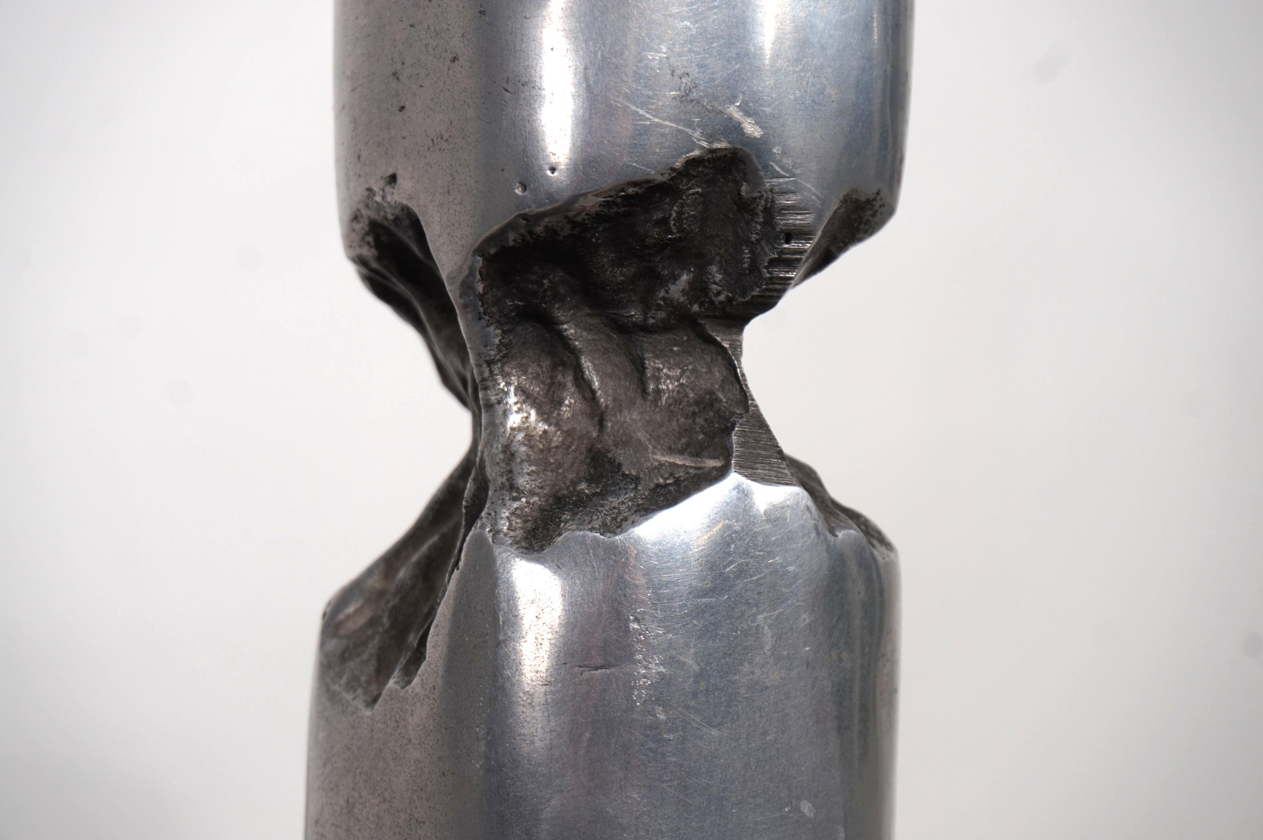 1980s_Brutalist_Brass_and_Aluminum_Sculpture_Candleholder_by_David_Marshall
