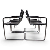 Set_of_4_Visitor_Chairs_by_Matteo_Grassi,_Black_Saddle_Leather_and_Chrome,_Italy