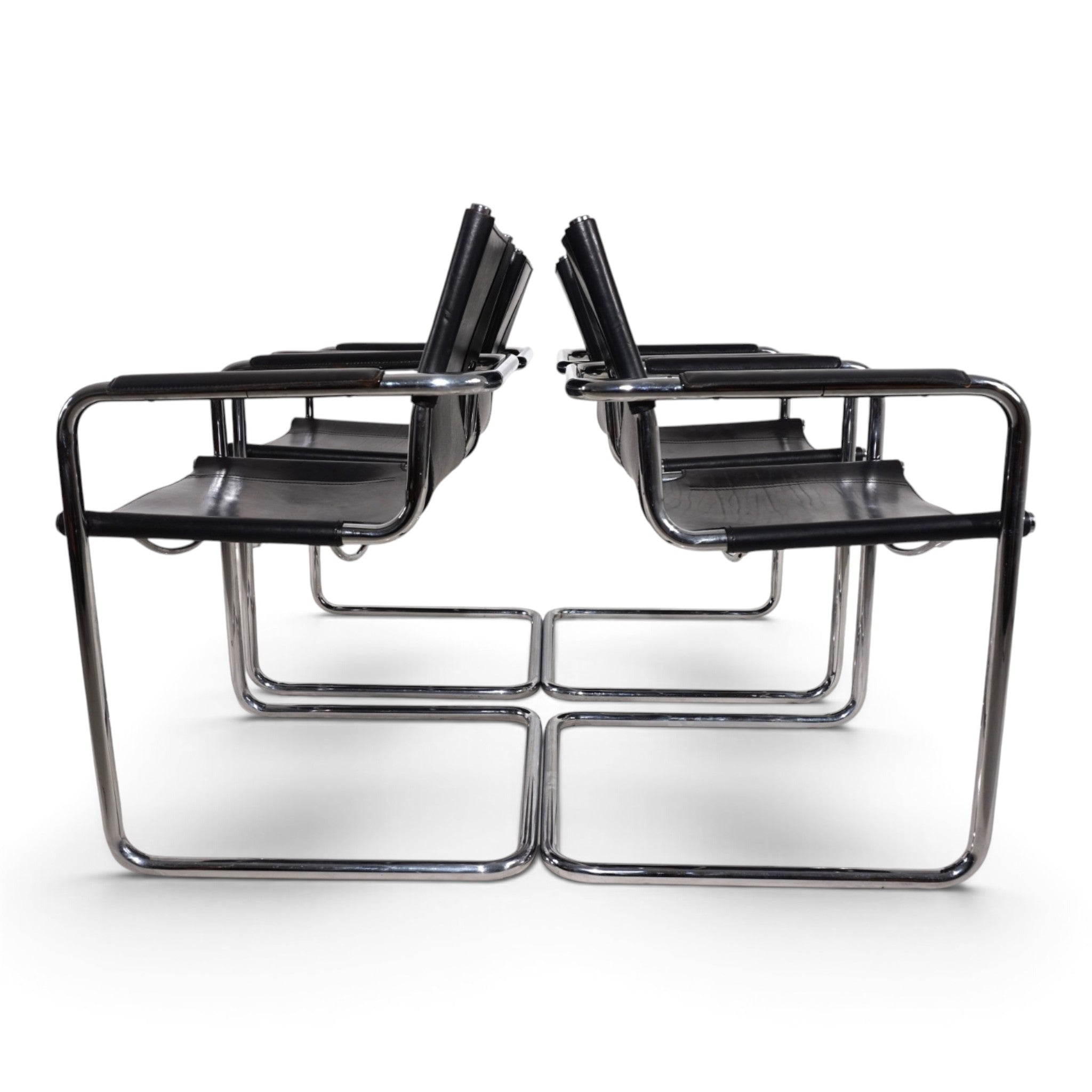 Set_of_4_Visitor_Chairs_by_Matteo_Grassi,_Black_Saddle_Leather_and_Chrome,_Italy