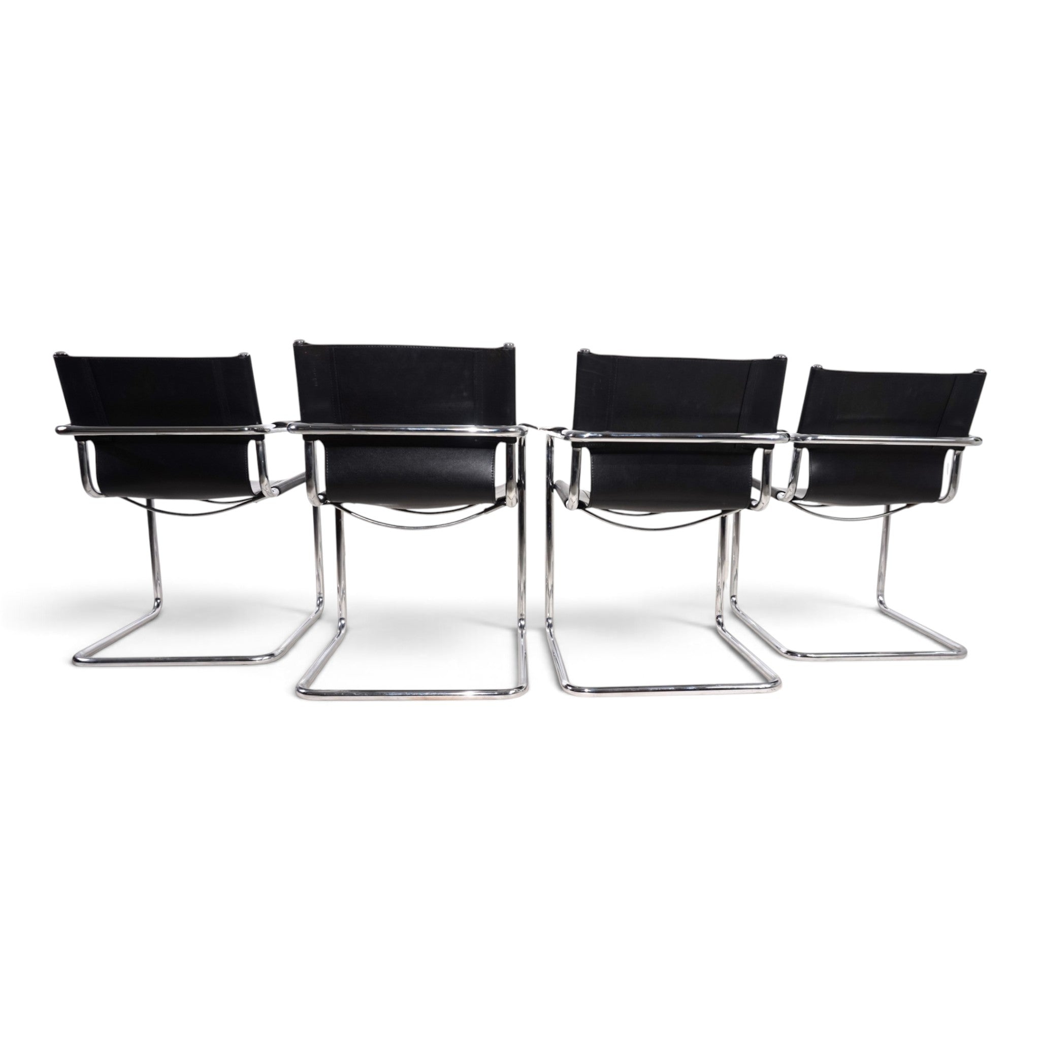 Set_of_4_Visitor_Chairs_by_Matteo_Grassi,_Black_Saddle_Leather_and_Chrome,_Italy