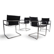 Set_of_4_Visitor_Chairs_by_Matteo_Grassi,_Black_Saddle_Leather_and_Chrome,_Italy