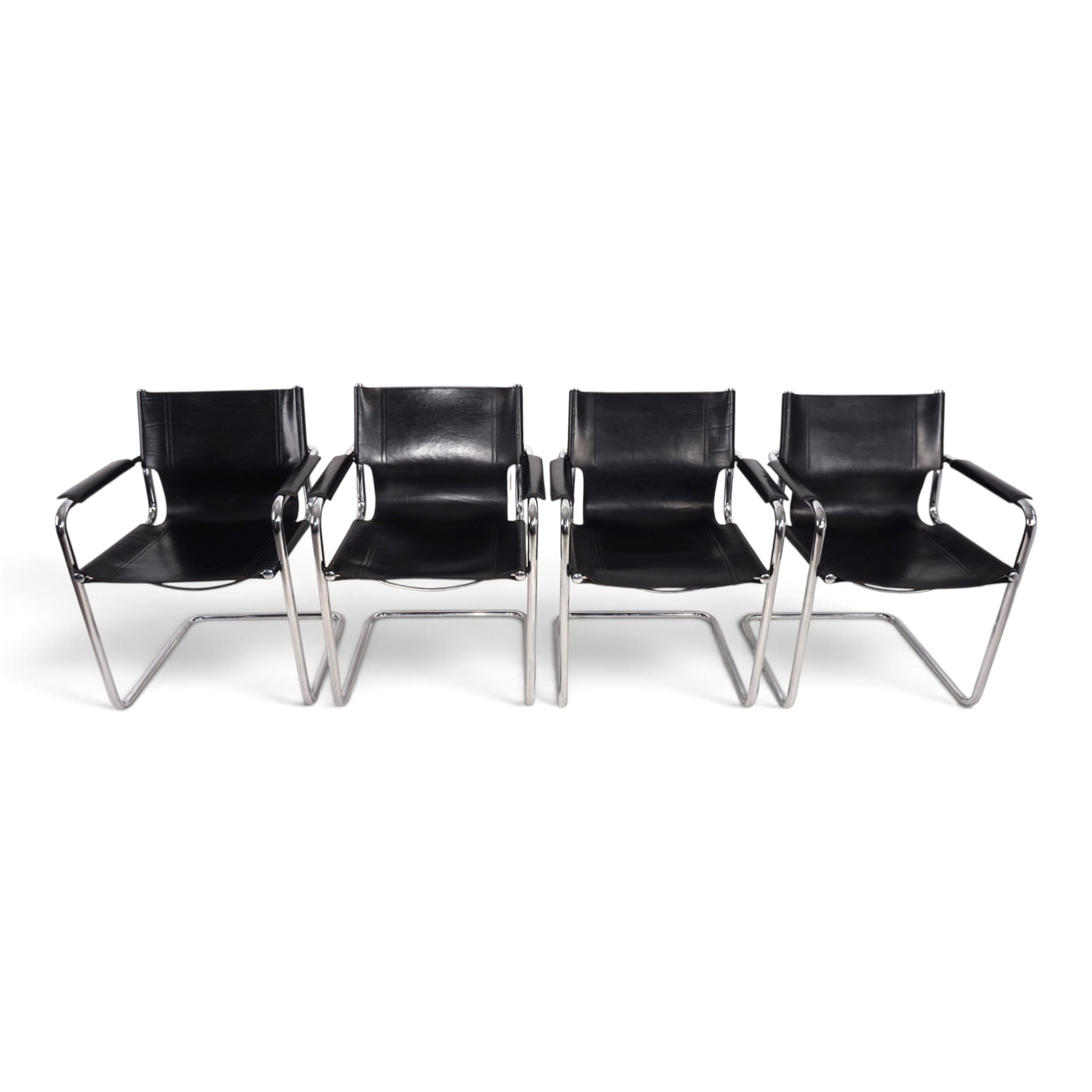 Set_of_4_Visitor_Chairs_by_Matteo_Grassi,_Black_Saddle_Leather_and_Chrome,_Italy