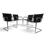 Set_of_4_Visitor_Chairs_by_Matteo_Grassi,_Black_Saddle_Leather_and_Chrome,_Italy
