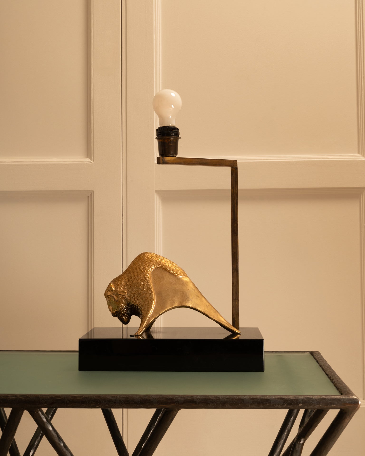 Resin_and_Brass_Table_Lamp_by_Mauro_Manetti_for_MM_Florence,_1960s,_Italy