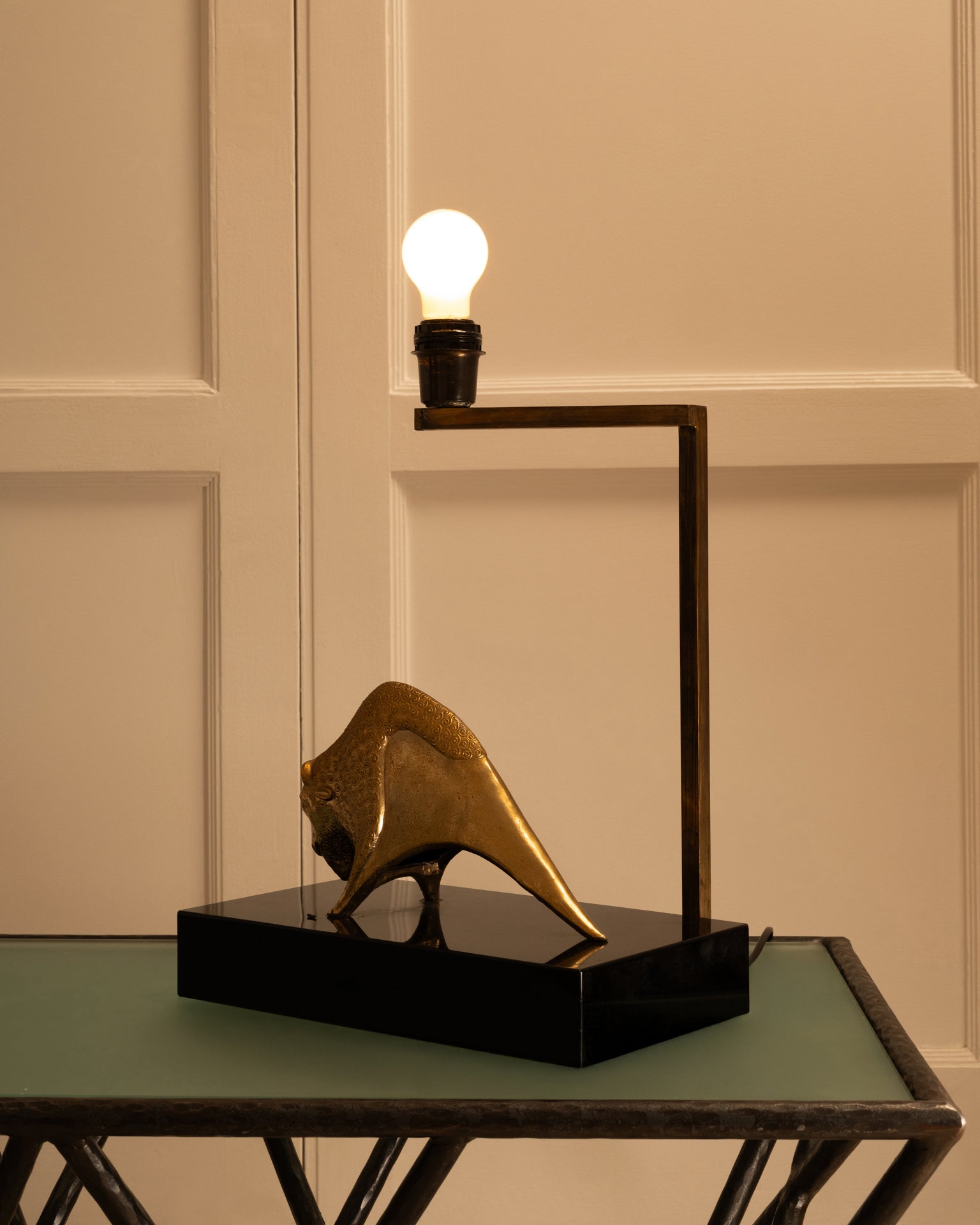 Resin_and_Brass_Table_Lamp_by_Mauro_Manetti_for_MM_Florence,_1960s,_Italy