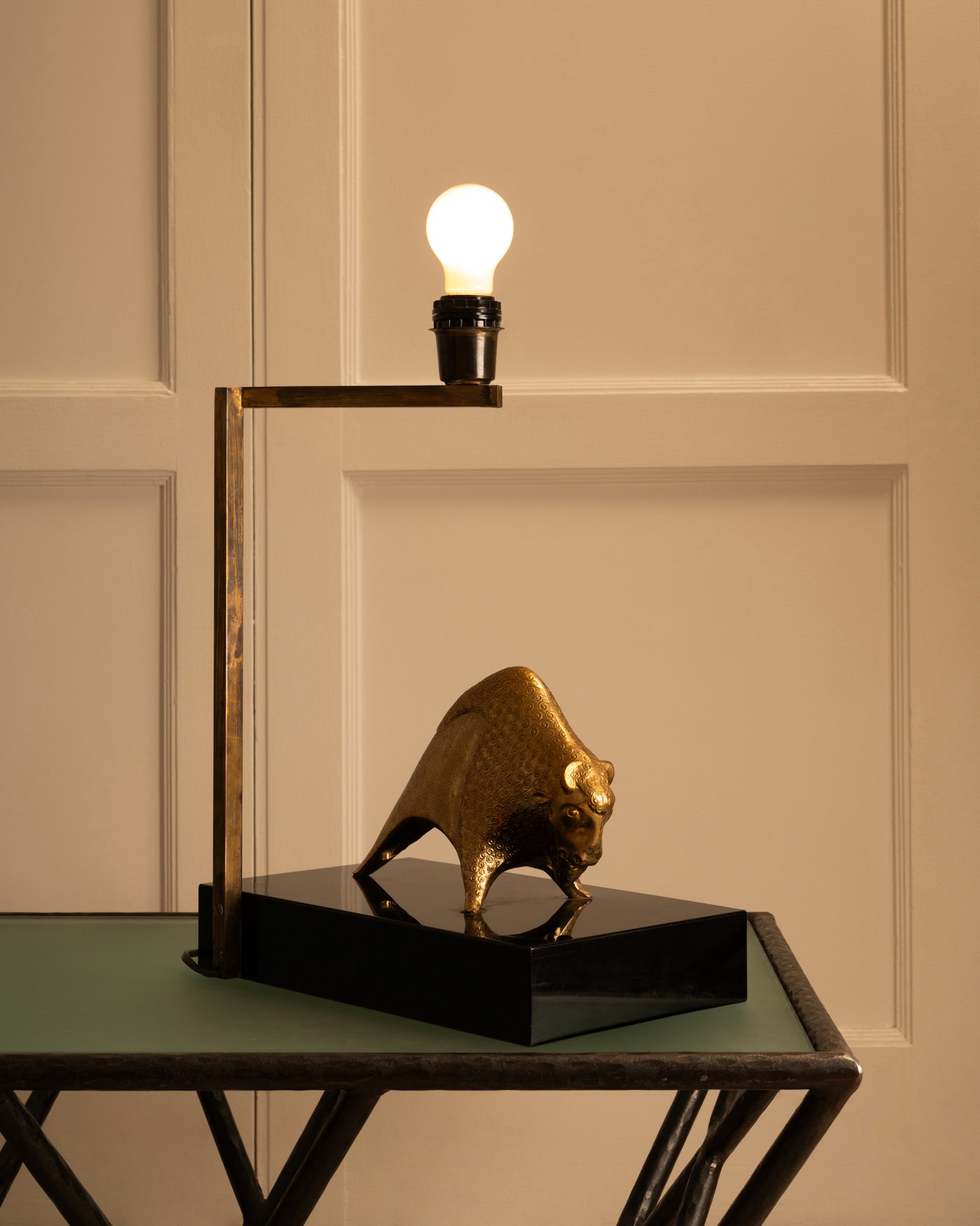 Resin_and_Brass_Table_Lamp_by_Mauro_Manetti_for_MM_Florence,_1960s,_Italy